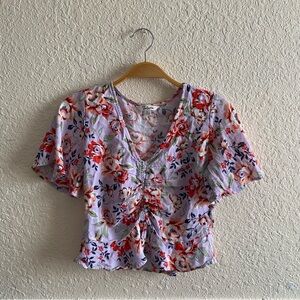 Takara floral crop top